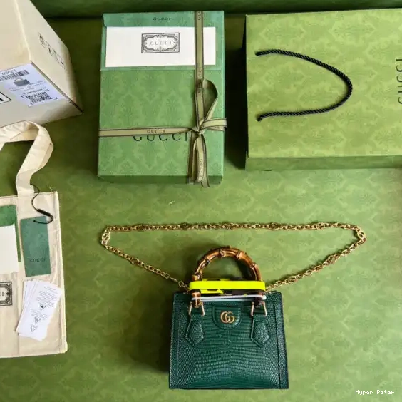 Hyperpeter lizard Diana Gucci mini bag 0507